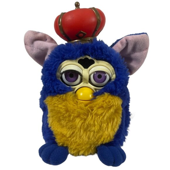 Your Royal Majesty Furby (2000) 70794 King / No Cape PURPLE eyes Rare